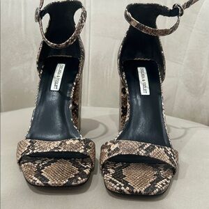 Chelsea & Violet Snakeskin Heels